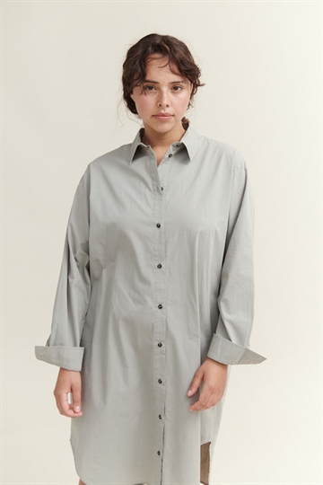 Basic Apparel Vilde Oversize Skjorte Kjole Dried Sage